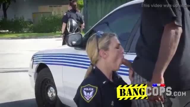 Hot milf cops keep the streets safe with their pussies