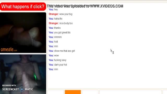 Girl on omegle flashing ass and tits