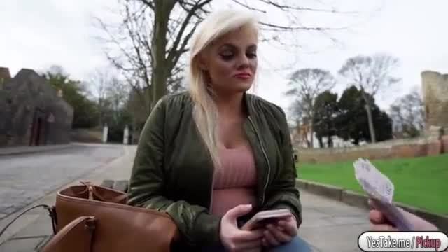 Katy gets fucked by a stranger for cash